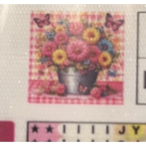 Lot of 3 Full Drill Diamond Painting Kits Floral Themed Diamond Dotz & Unbranded - Picture 3 of 4